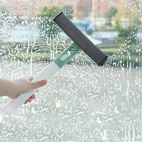 3-in-1 Glass Cleaner With Spray And Double-sided Wiper