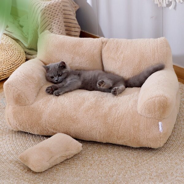 Luxury Cat Bed Sofa Winter Warm Cat Nest Pet Bed For Small Medium Dogs Cats Comfortable Plush Puppy Bed Pet Supplies - Image 8