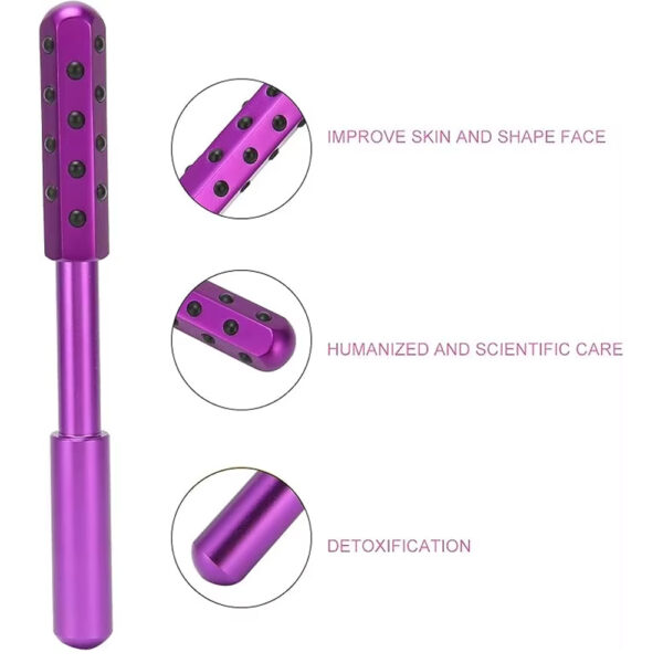 30 Germanium Beauty Stick Massage Beauty Stick Facial Roller Face Lift Bar Anti Wrinkle Facial Massager Skin Care Tool Derma Rolling Face Massage Roller Wand - Image 2