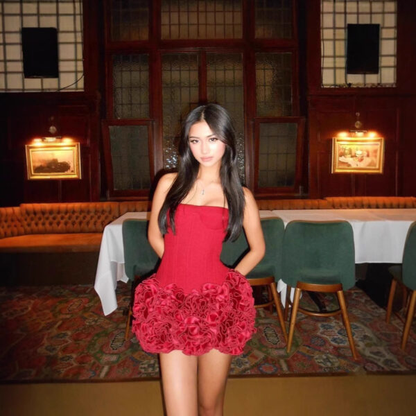 New Strap Adjustable Tube Top Short Skirt Strapless Ball Gown Mini Fashion Celebrity Nightclub Party Dress Birthday Cocktail Girls' Outfit - Image 9