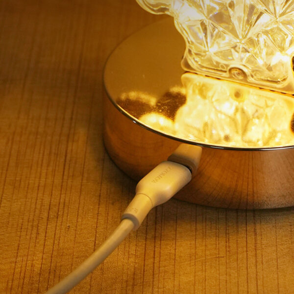 Creative Small Night Lamp Charging Touch Three-color Home Decor - Image 5