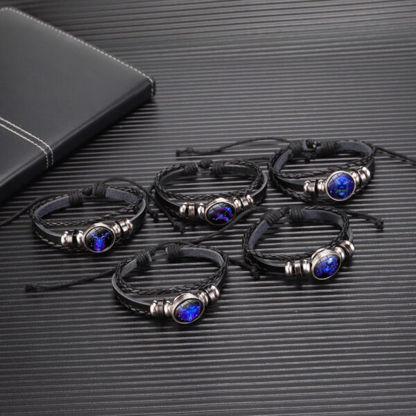 Zodiac Constellation Bracelet Braided Design Bracelet For Men Women Kids - Image 9