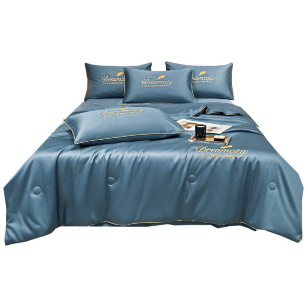 Modern Simple Washed Silk Airable Cover Ice Silk Printing And Dyeing Embroidery - Image 10